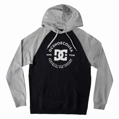 DC Star Pilot Men's Black/Grey Sweatshirts & Hoodies Australia Sale MID-250